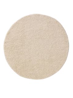 Tapis à Poils Longs Soho Crème 160 Cm Rond