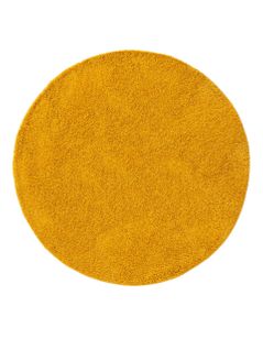 Tapis à Poils Longs Soho Jaune 160 Cm Rond