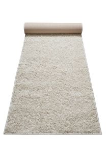 Tapis Beige 80x300 à Poils Aspect Laine Bouclettes Greta