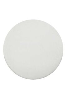 Tapis Blanc 200 Rd. Moelleux Poils Longs Anna