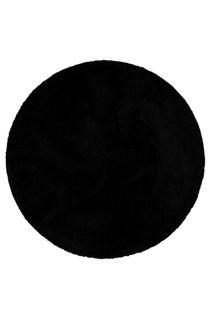 Tapis De Bain 90 Rd. Doux Noir Uni Joris