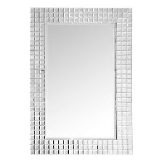 Miroir Mural Design "apollos" 90cm Argent