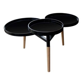 Table D'appoint Déco "butler" 86cm Noir