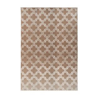 Tapis Vintage Fait Main "monroe I" Taupe 160 X 230 Cm