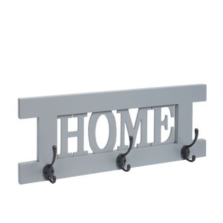 Patère Murale Hwc-c60 Home Shabby-look Vintage 55x21cm Gris-bleu