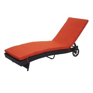 Bain De Soleil Hwc-d80, Poly-rattan ~ Anthracite, Coussins Terracotta
