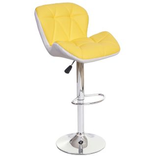 Tabouret De Bar Hwc-a92 Simlicuir Jaune