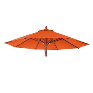 Toile Pour Parasol De Gastronomie En Bois Hwc-c57, Ø3m Polyester 3kg ~ Terre Cuite