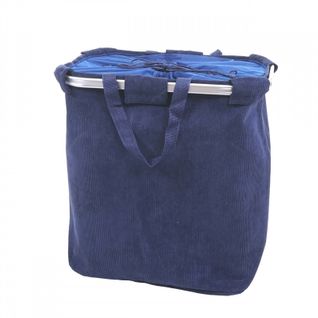 Panier à Linge Hwc-c34 54x52x32cm 89 Velours Bleu