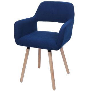 Chaise De Salle à Manger Hwc-a50 Ii Cord (400g/m²) Mvg Bleu