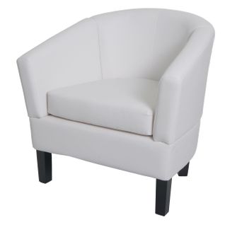 Fauteuil Lounge Hwc-o17 Similicuir Blanc