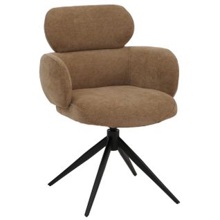 Chaise De Salle à Manger Hwc-o77 (310 G/m²) Chenille Marron Clair