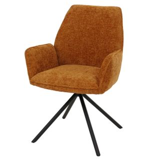 Chaise De Salle à Manger Hwc-g67 Chenille Mvg Jaune Moutarde