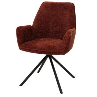 Chaise De Salle à Manger Hwc-g67 Chenille Mvg Rouge