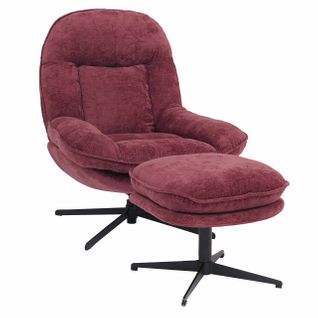 Fauteuil Relax Avec Repose-pieds Hwc-p32 Chenille (370 G/m²) Baie