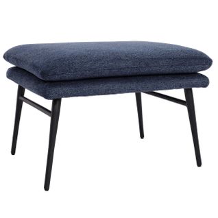 Banc 38x56x40 cm Tissu/textile Bleu