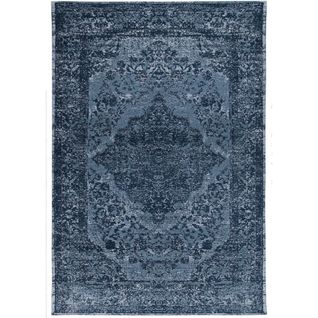 Tapis De Salon Argella En Coton - Bleu - 160x230 Cm