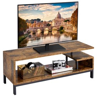 Meuble TV Table Basse Support Télévision Mdf Pour Salon Chambre à Séjour Marron