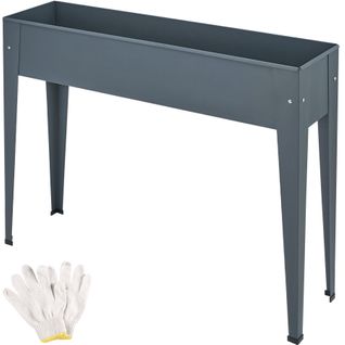 Carré Potager Sur Pied En Acier Lâqué Époxy Gris Anthracite