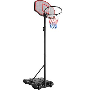 Panier De Basketball Avec Panneau Et Support Noir