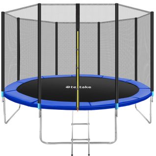 Trampoline Modèle B Ø 396 Cm, Certifié Gs Pour Un Maximum De Sécurité Noir/bleu