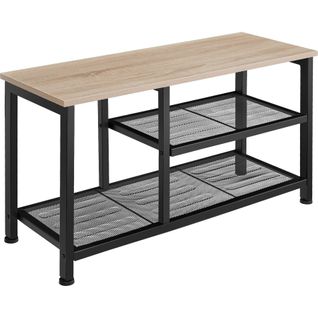 Étagère à Chaussures Style Industriel 80 X 30 X 455 Cm Bois Clair