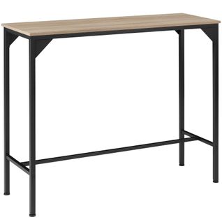 Table De Bar Style Industriel 120 X 40 X 1005 Cm Bois Clair