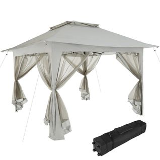Tonnelle Pliable 3,64 X 3,64 X 2,94 M Gris