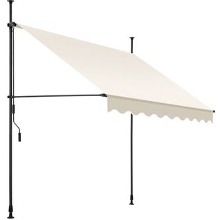Store à Pince Sans Perçage En Polyester 200 X 180 Cm Beige