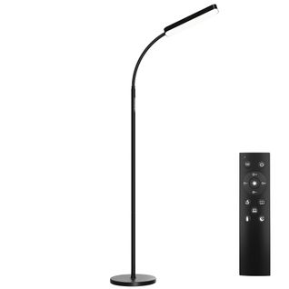 Lampe De Sol LED 5 Modes D'éclairage 12 W Avec Télécommande Noire