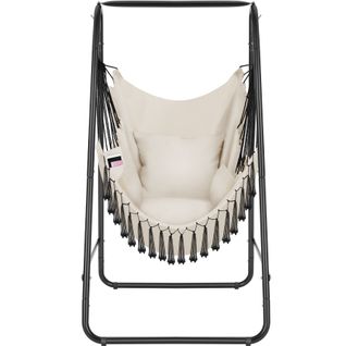 Fauteuil Suspendu Style Boho Avec Capacité De Charge De 160kg Beige