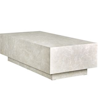 Table Basse En Bois Mdf Sans Montage 120 X 60 X 35 Cm Aspect Travertin