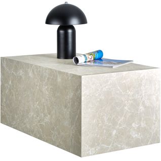 Table Basse En Bois Mdf Sans Montage 90 X 50 X 40 Cm Aspect Travertin