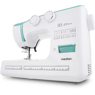Machine à Coudre - Sm 60 - 62 W - 24 Points + Points Doubles - 700 Tr/min - LED - Turquoise