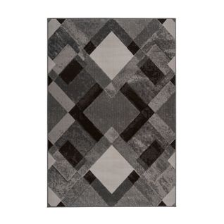 Tapis Rétro à Poils Courts "esperanto I" Taupe 80 X 150 Cm