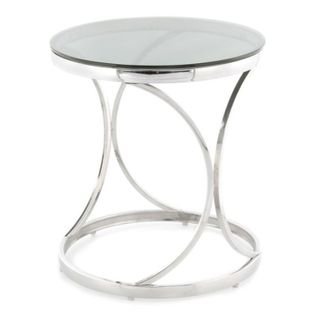 Table D'appoint Design "weyda" 55cm Noir et Argent