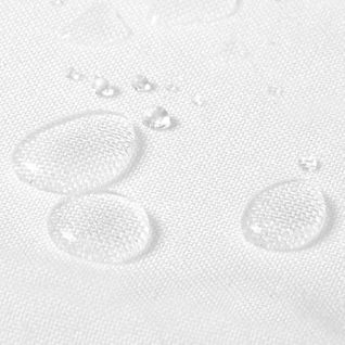 Nappe De Table 130 X 260 Cm. Aspect Lin.décoration De Table Imperméable.blanc