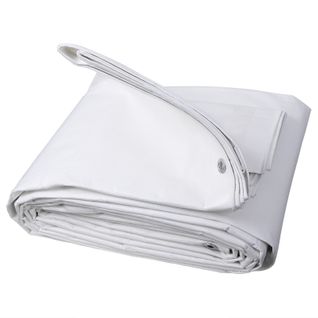 Bâche De Protection En Polyéthylène. Bâche D’extérieur 280g/m2. 4x8 M. Blanc