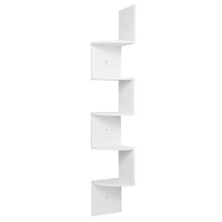 Étagère Suspendue Flottante Avec 5 Étages.étagère Murale Pour Placer Image/magazine/photo.blanc
