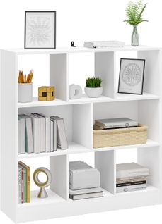 Bibliothèque Ouverte  Meuble De Rangement Pour Bureau. 98x30x100 Cm. Blanc