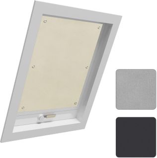 Store Pour Fenêtre.rideau Occultant Avec Ventouses.sans Perçage Protection Solaire.beige.60x93cm