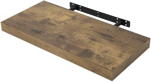 Étagère Murale.étagère Suspendue.étagère Flottante De Cd Dvd.50x23x3.8cm Marron Rustique.