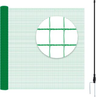 Filet De Volière 25x0,9m,filet De Protection Avec Cordes Piquets De Terre Attaches-câbles,53g/m²pe