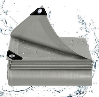 Bâche De Protection,4x4m,en Pe 140g/m²,bâche Imperméable Anti-uv,bâche Avec Oeillets,gris