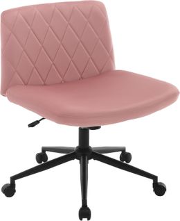 Chaise De Bureau à Roulette,chaise Coiffeuse,siège Pivotant En Velours,hauteur Réglable,rose