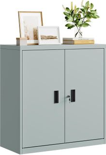 Caisson Bureau,armoire Bureau Métallique,verrouillable,avec Étagère Réglable,l90xp40xh92cm,gris