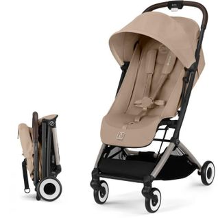 Poussette Ultra Compacte Et Confortable - Orfeo - 4 Roues - Almond Beige