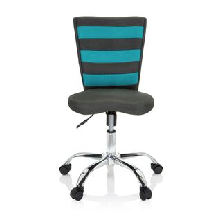 Chaise Pivotante Pour Des Enfants Kiddy Comfort I Tissu Maille Gris/turquoise Sans Accoudoirs