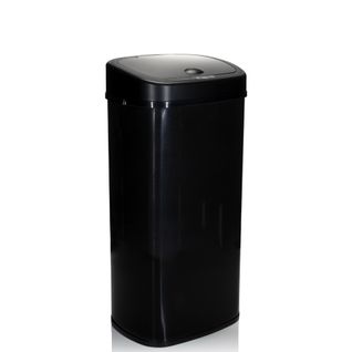 Poubelle à Capteur Clean Vi Tôle D'acier, Plastique Noir