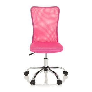 Chaise Pivotante Pour Des Enfants Kiddy Net I Tissu Maille Rose Sans Accoudoirs